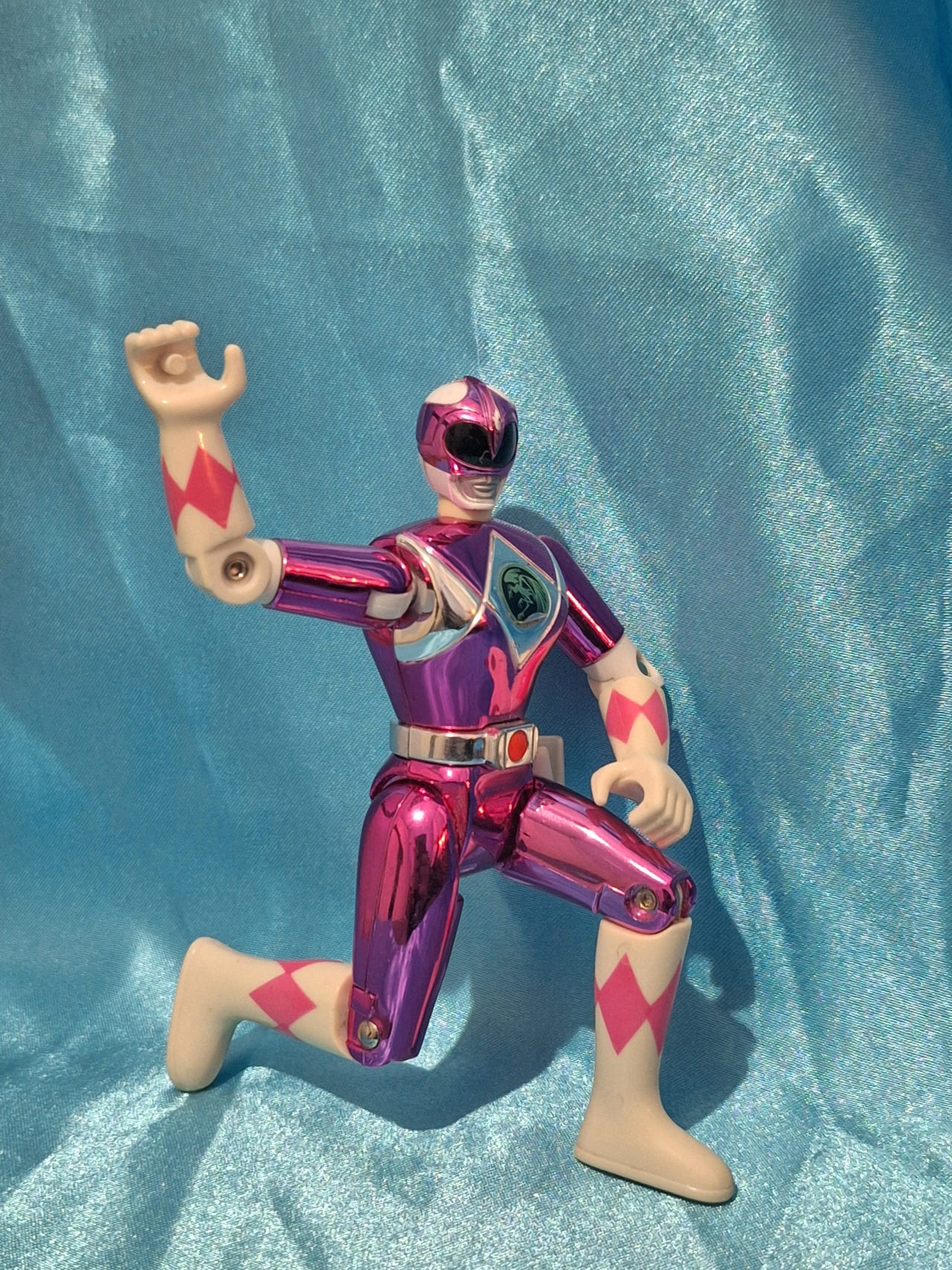 Myydään vintage Mighty Morphin Power Rangers Pink Ranger keräilyfiguuri ...