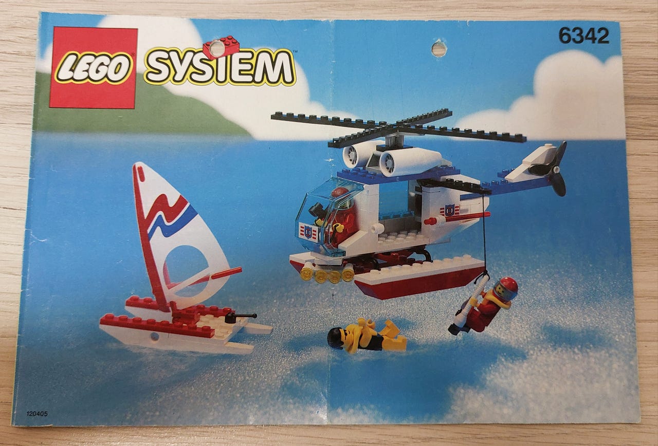 Lego system 6342 pelastushelikopteri