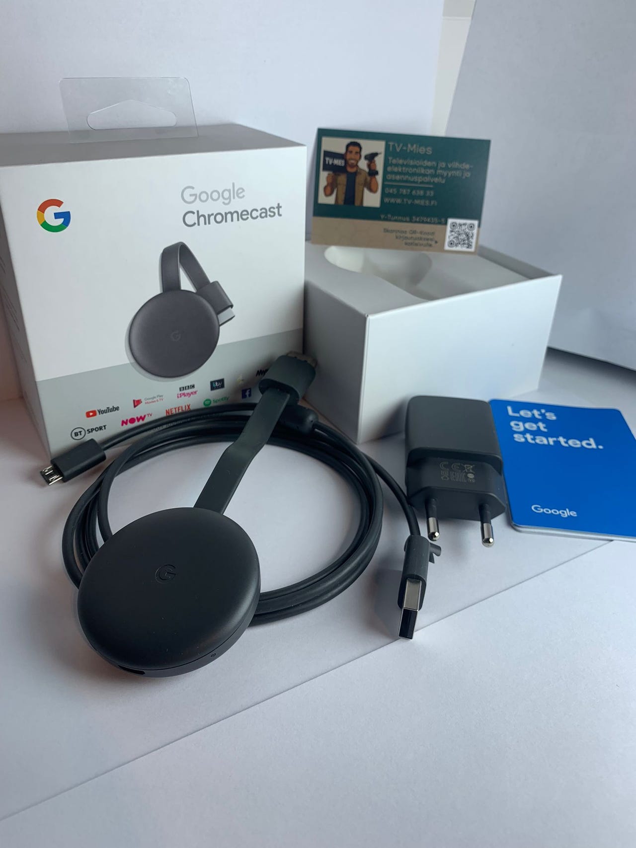 Chromecast Gen 3 + Alkuperäispakkaus -Tee vanhasta tv:stä Smart T