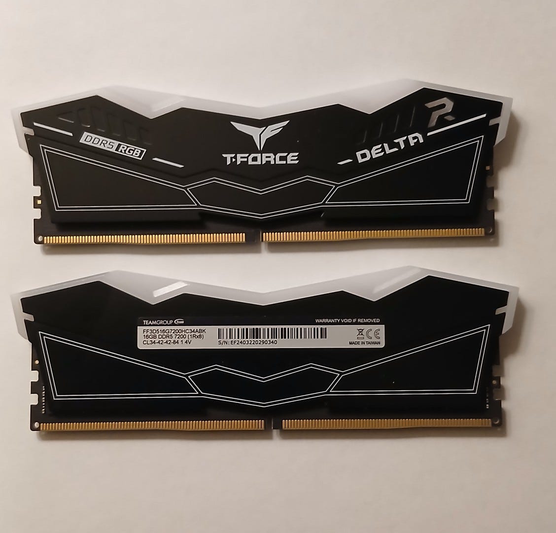 Team Group T-Force DELTA RGB 32GB DDR5 7200MHz CL34 | Tori