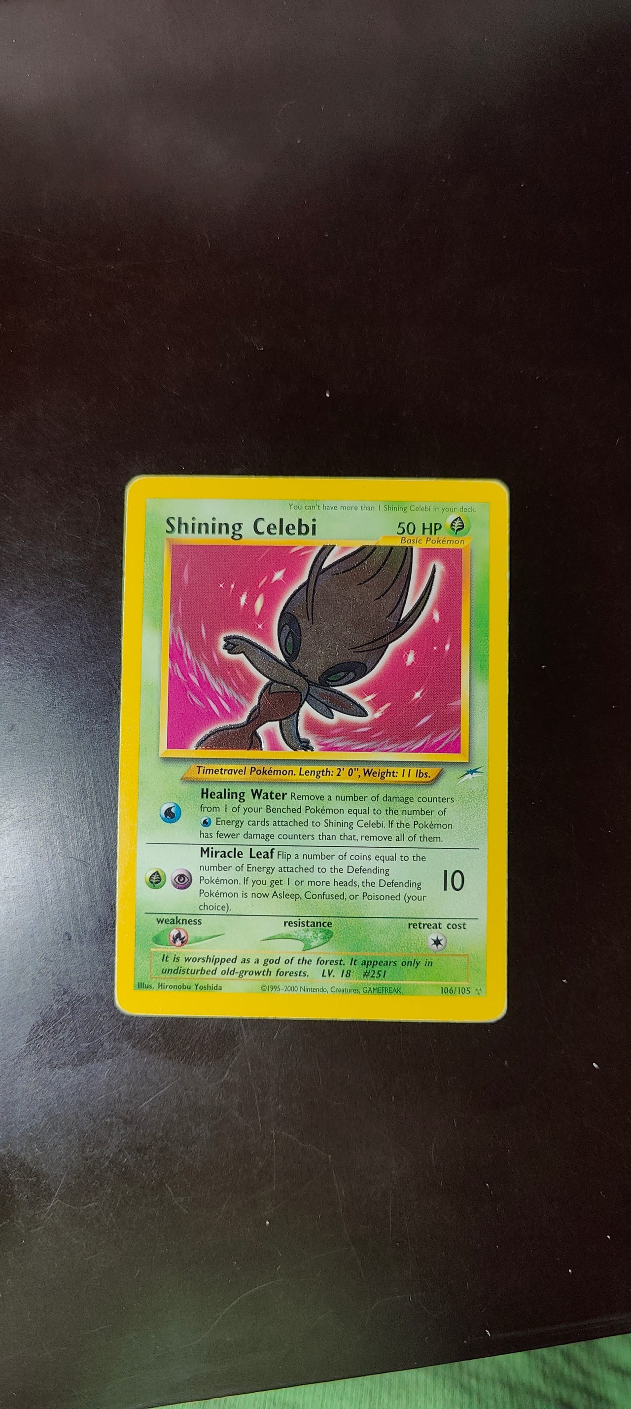 ポケモンカードゲーム　Shining Celebi　英語版　 106/105 Shining Celebi 2002 Neo Destiny #106/105 1st Edition Holo Price