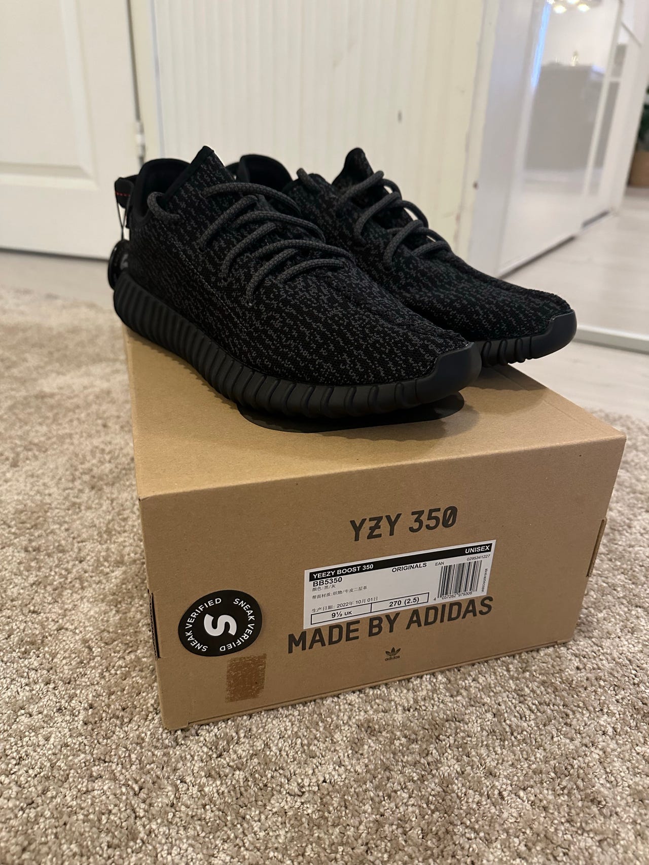 Adidas YZY Boost 350 Pirate Black koko 44 | Tori