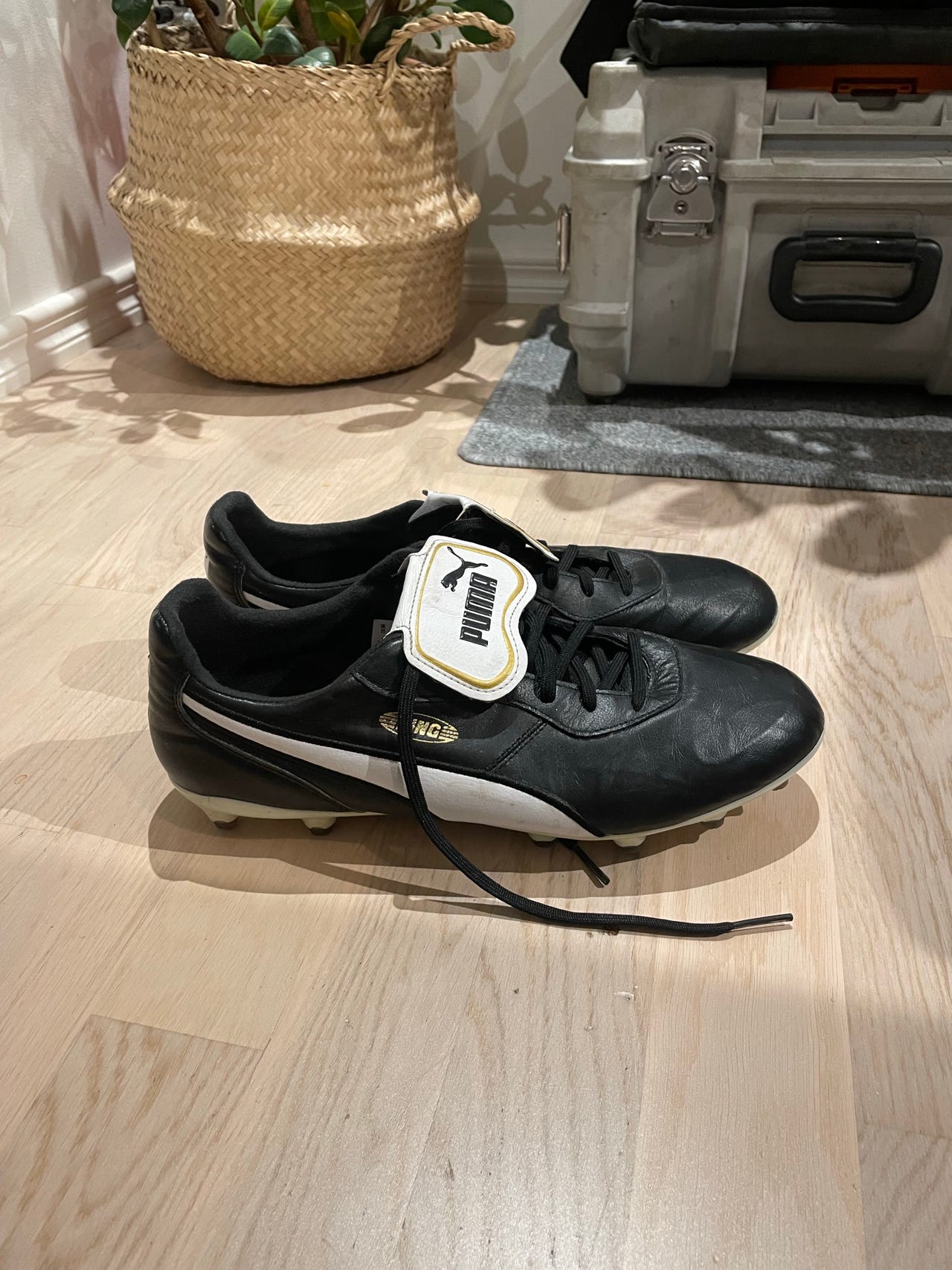 Puma King Jalkapallokengät Musta Nahka 46