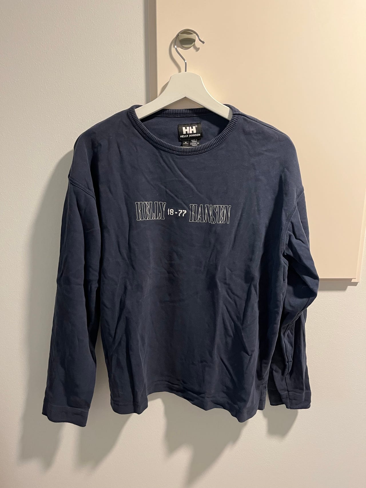 Helly Hansen sininen puuvillainen paita M