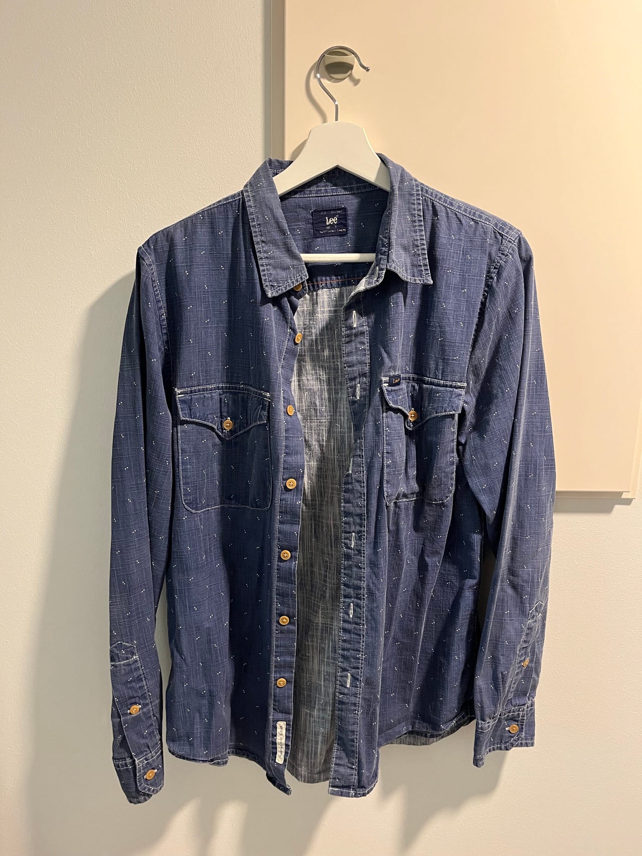 Lee Sininen Denim Miesten Paita S