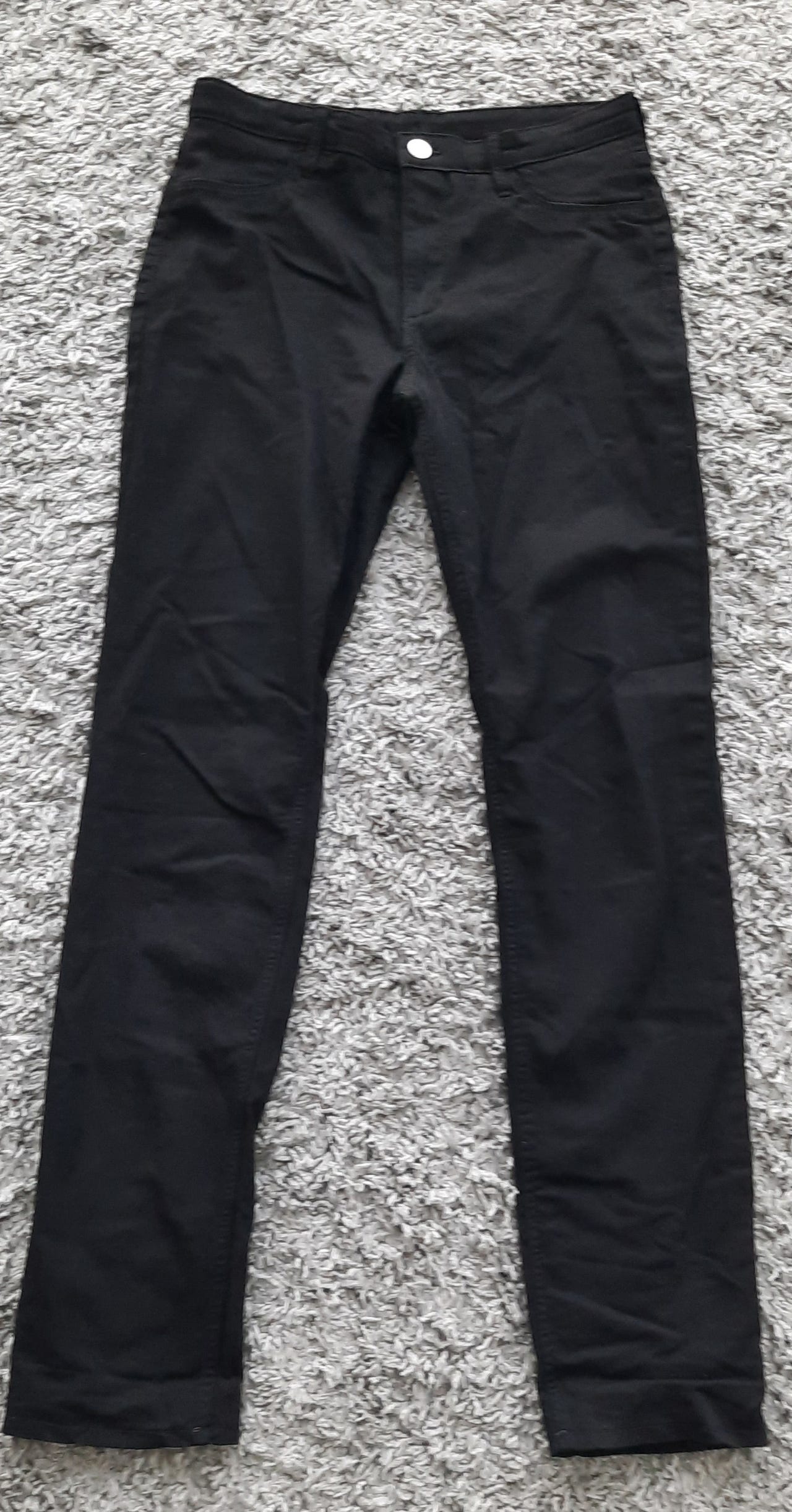 H&M  lasten Skinny Fit Denim  farkut musta 158 koko