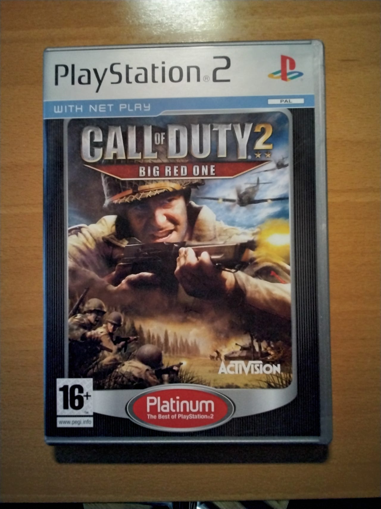 Call of Duty 2 Big Red One Playstation 2 platinum peli.
