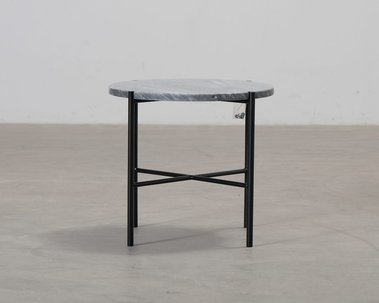 FeelDesign Bistro sohvapöytä ø 44 cm harmaa marmori