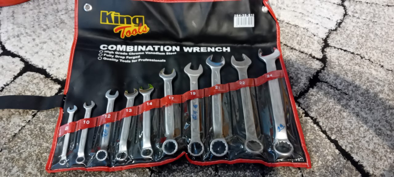 King Tools lenkkiavaimet 10-osainen