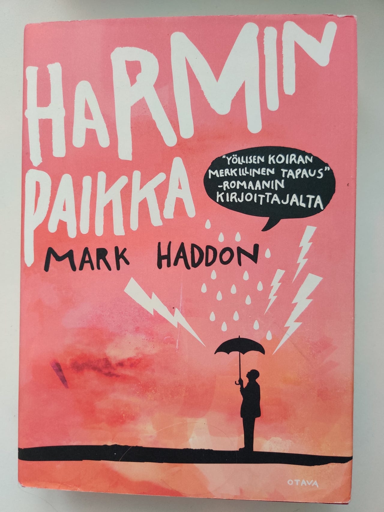 Harmin paikka kirja,Mark Haddon,Otava