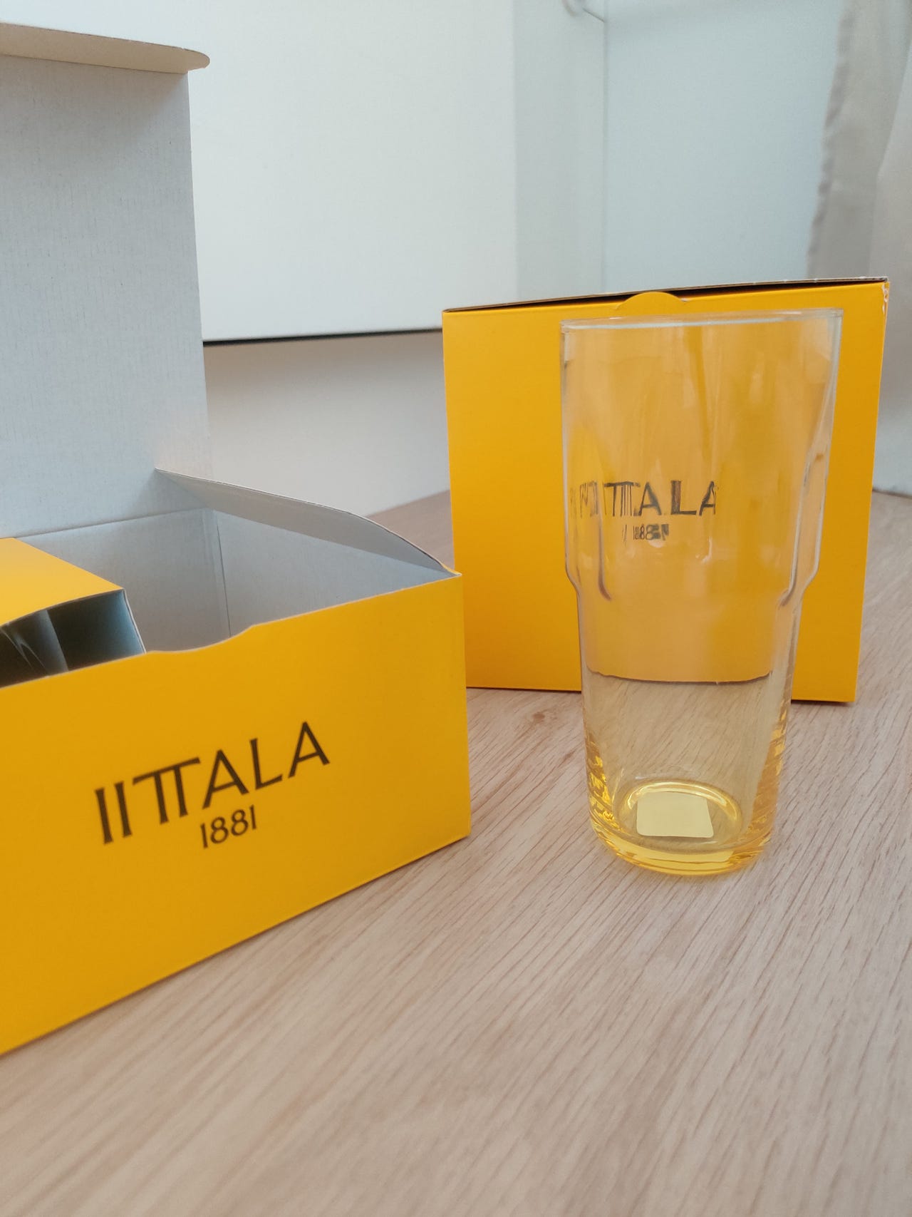 Iittala Soare lasi 30 cl keltainen