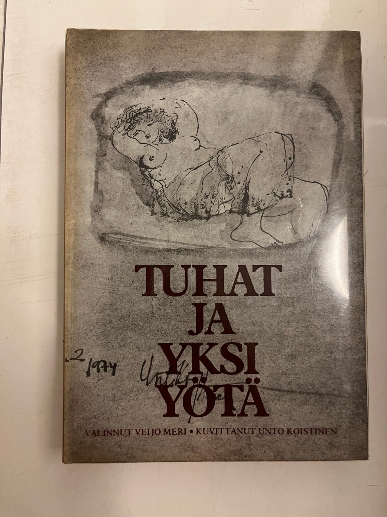 Tuhat ja yksi yötä kirja -kuvitus Unto Koistinen