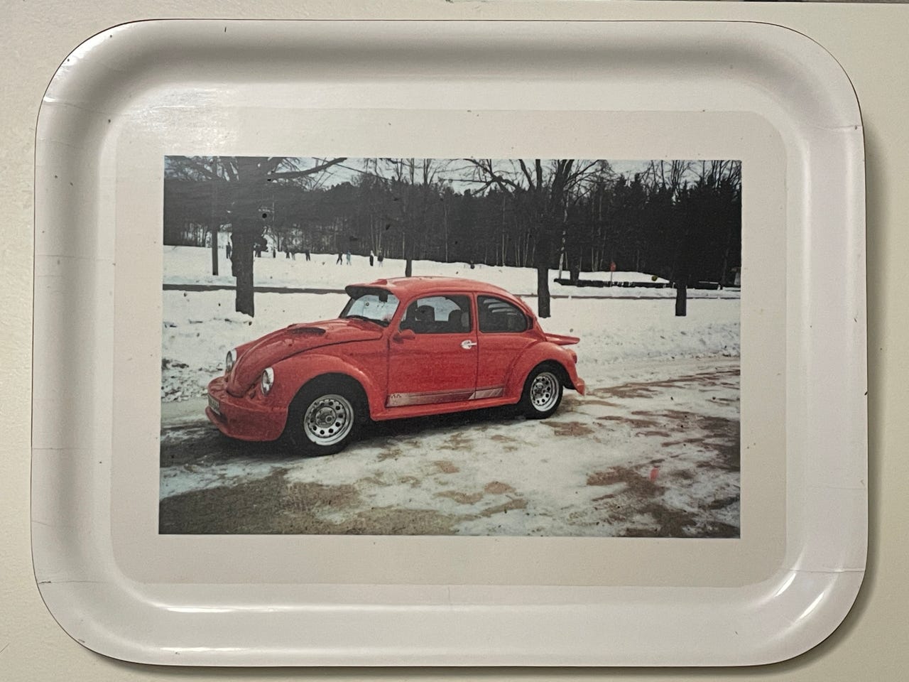 Volkswagen Beetle-kupla taulu/tarjotin.
