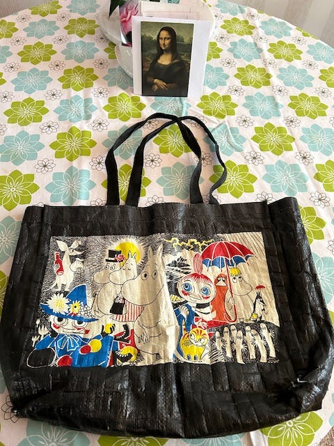 Moomin Characters Moomin PP bag ostoskassi musta