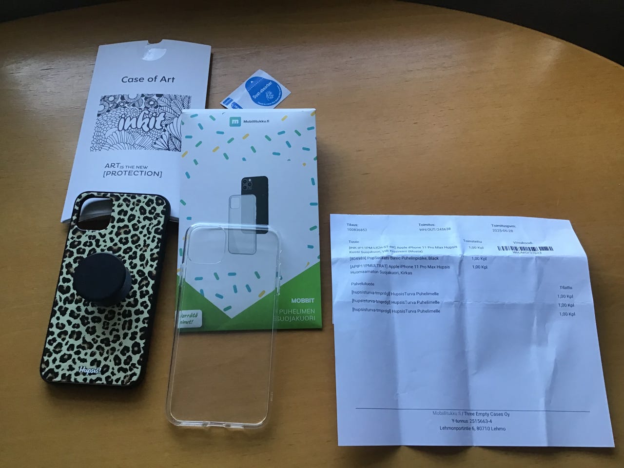 Kuoret (2 kpl)ja PopSockets pidike Apple iPhone 11 Pro Max