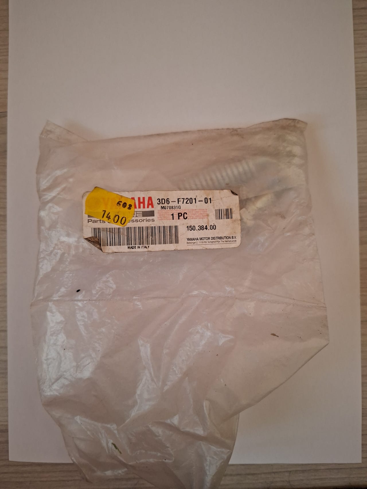 Yamaha 3D6-F7201-01 varaosa XT125 , DT50R seisontatuen korjaussar