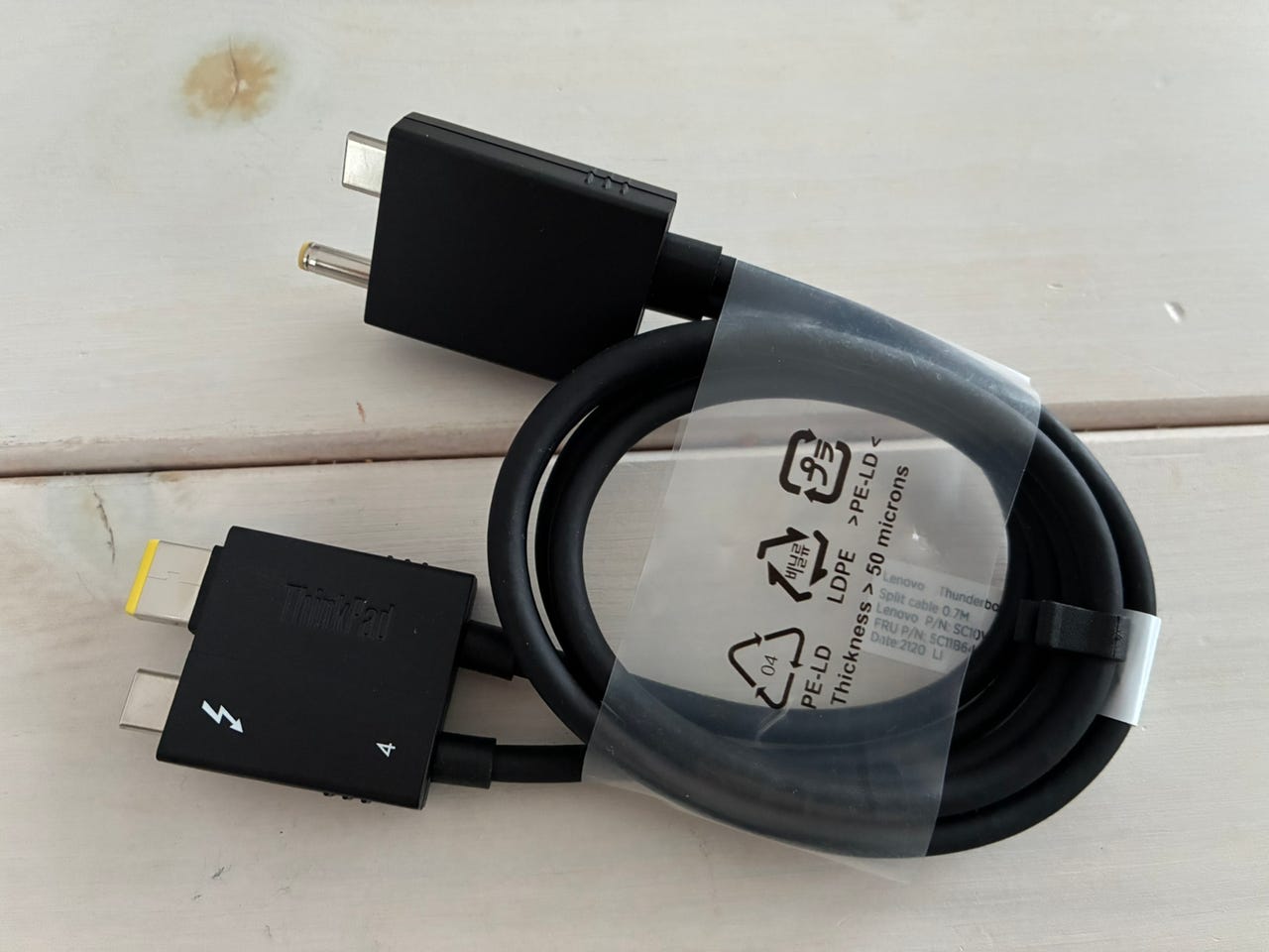 Lenovo ThinkPad Thunderbolt 4 WorkStation Dock Split Cable Y-kaapeli, 0 ...