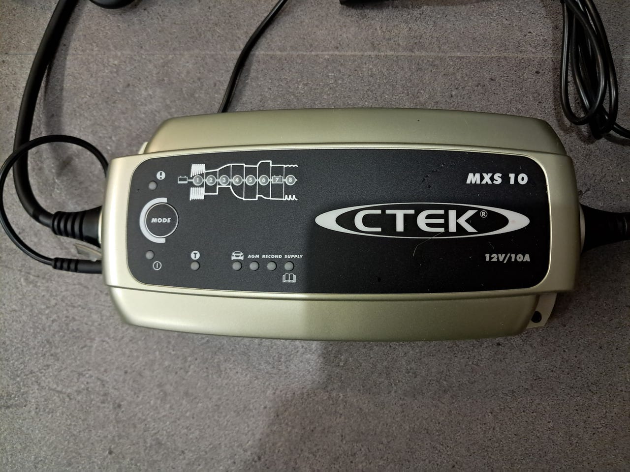 Cargador De Batería CETEK MXS 5.0 | 8 Modos, 12V, Hasta 160 Ah | Automático Con Compensación De Temperatura | Para Baterías De Moto, Coche, Caravana