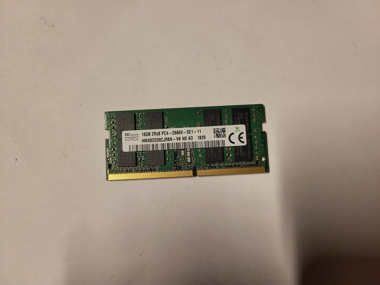 SK Hynix 16gb 2rx8 pc4 2666v se1 11 | Tori
