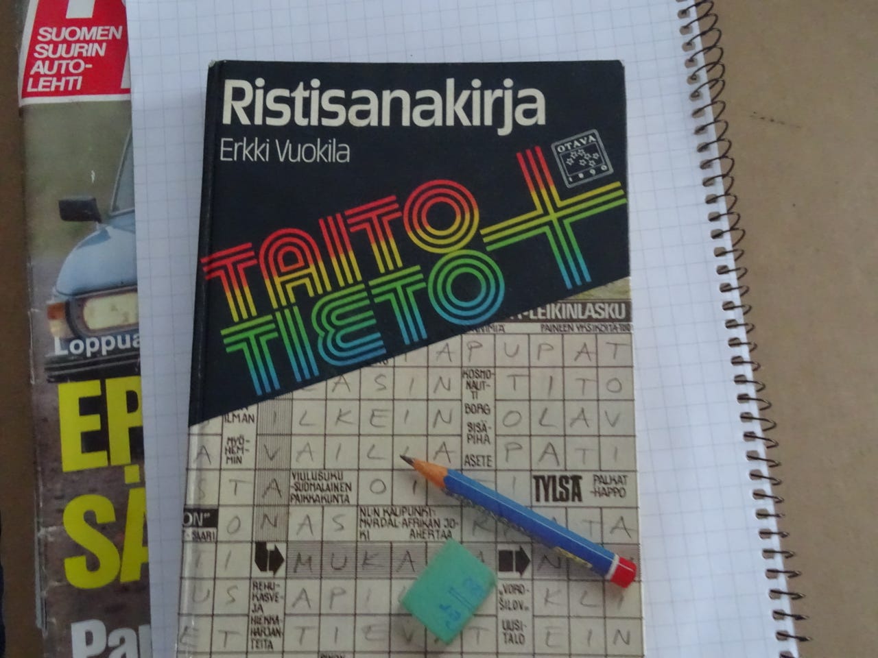 Taitotieto,,,, Ristisana  apulainen
