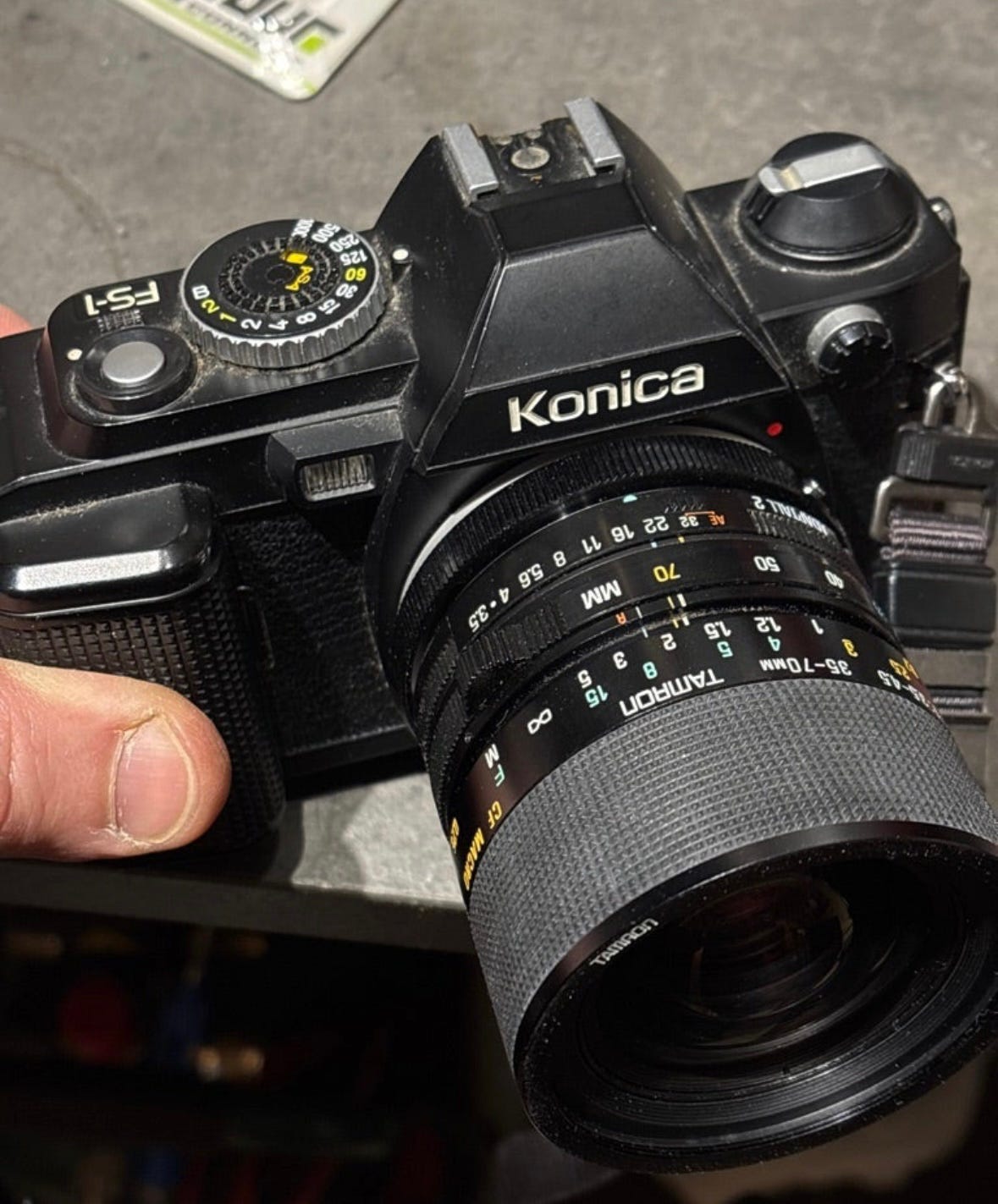 Konica FS-1 ja 2kpl objektiiveja