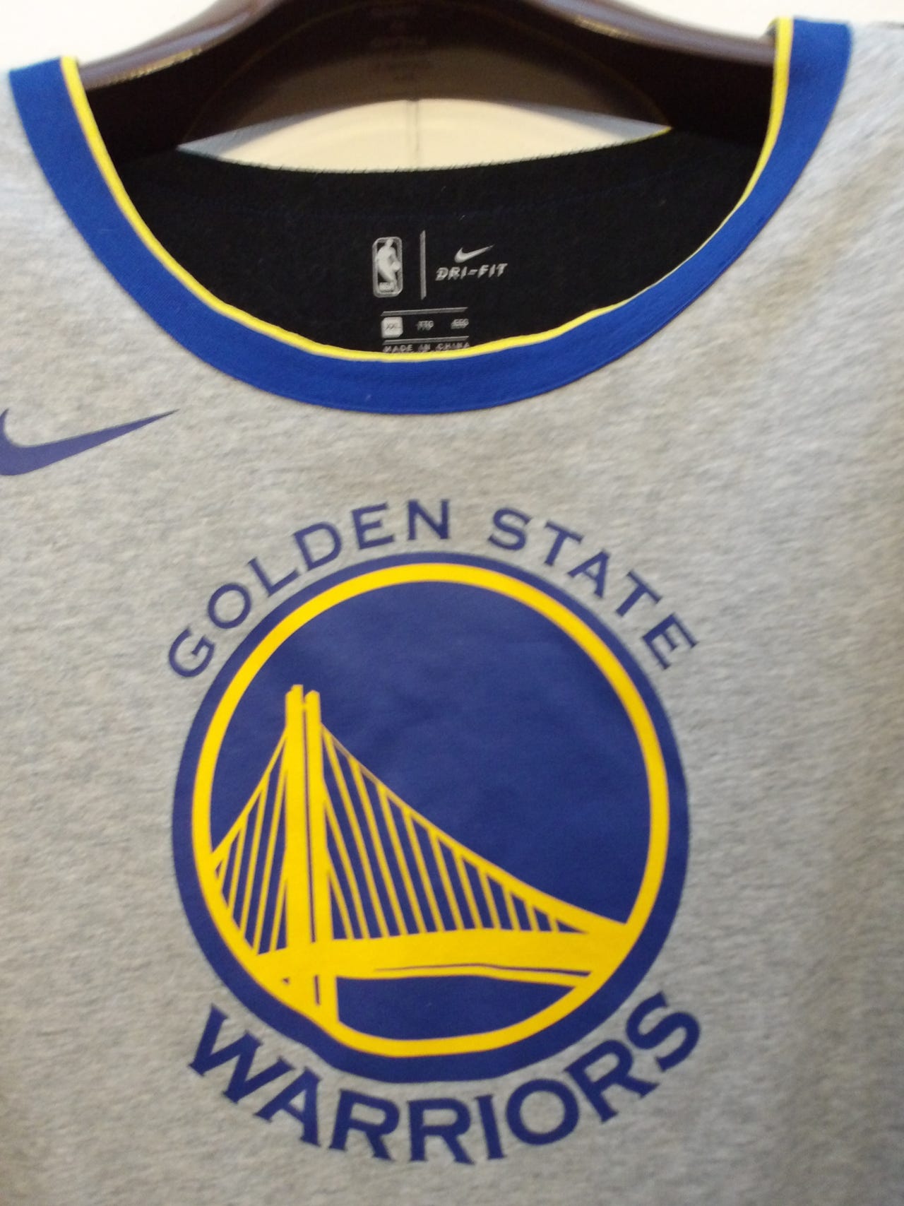 NIKE Golden State Warriors Shooting Dri Fit t-paita koko XXL