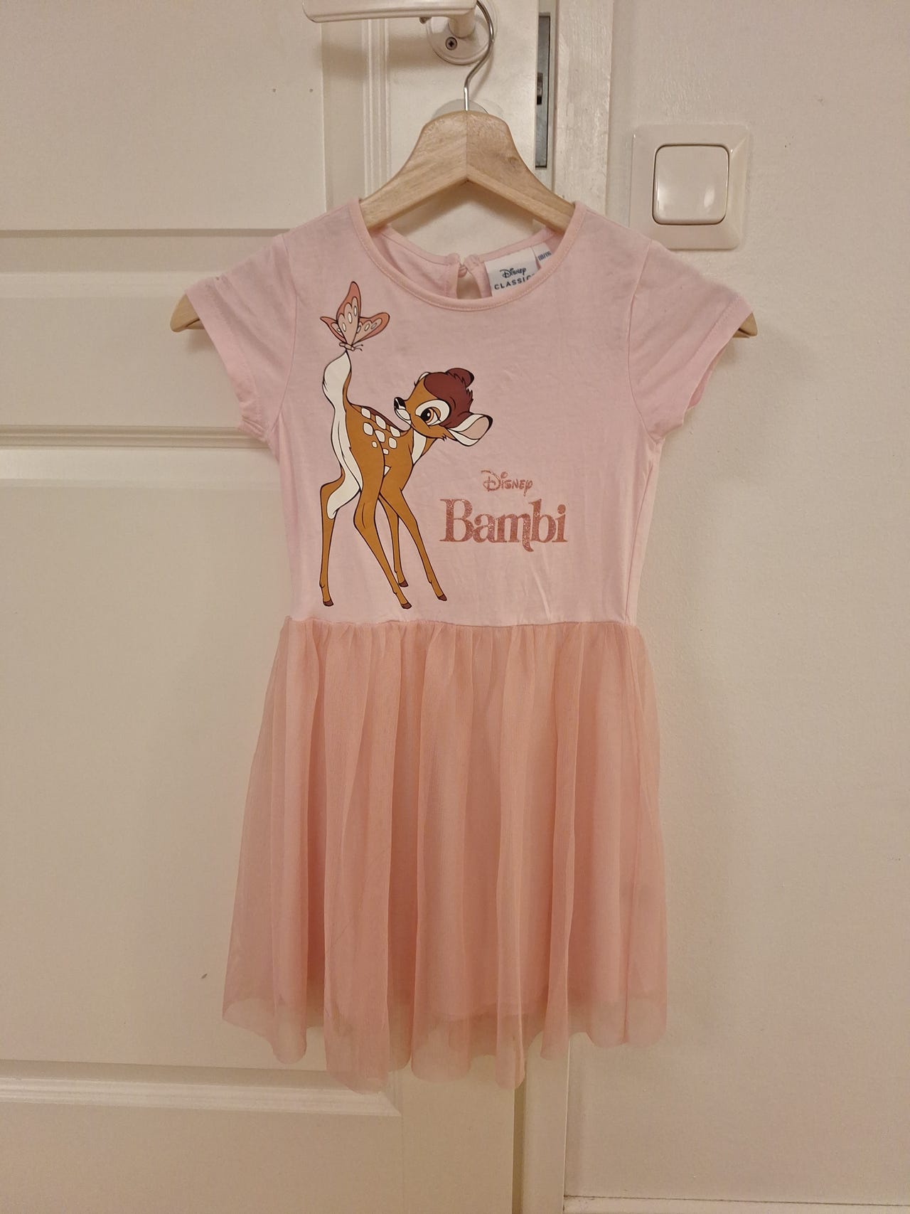 Disneyn Bambi-tyllimekko koko 110/116 cm