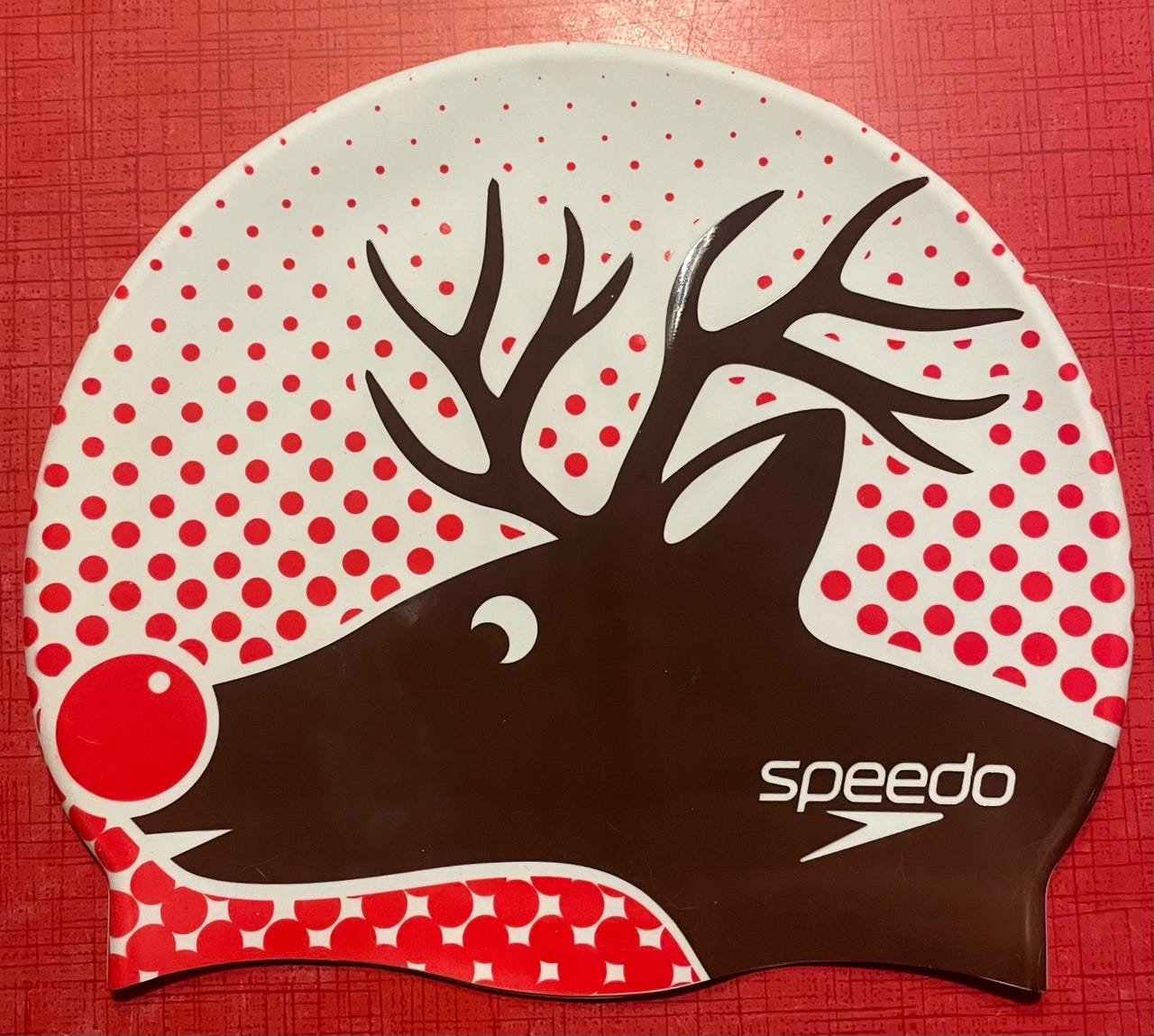 Käyttämätön Speedo aikuisten jouluteemainen uimalakki
