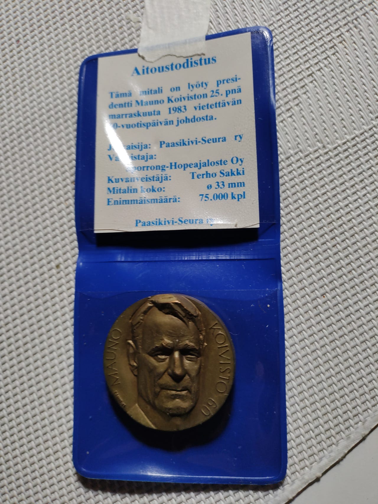 Mauno Koivisto mitalli