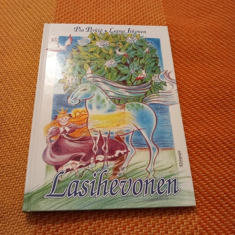 Lasihevonen - Pia Perkiö, kuvitus Leena Itkonen
