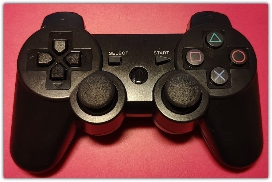 Uusi PS3-peliohjain / musta langaton 6-akselinen peliohjain