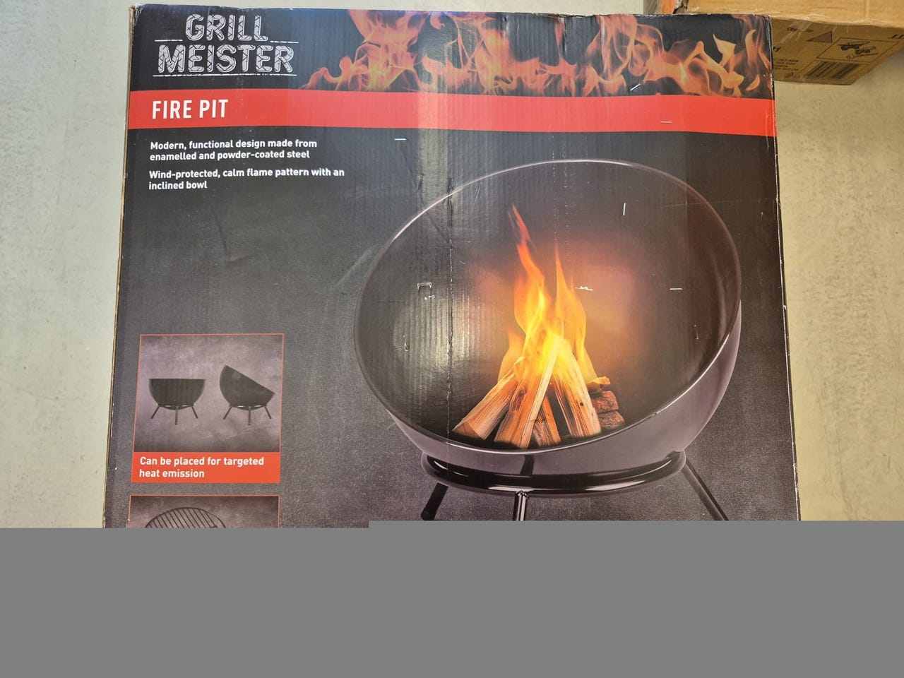 Grill Meister Fire Pit nuotiopaikka musta
