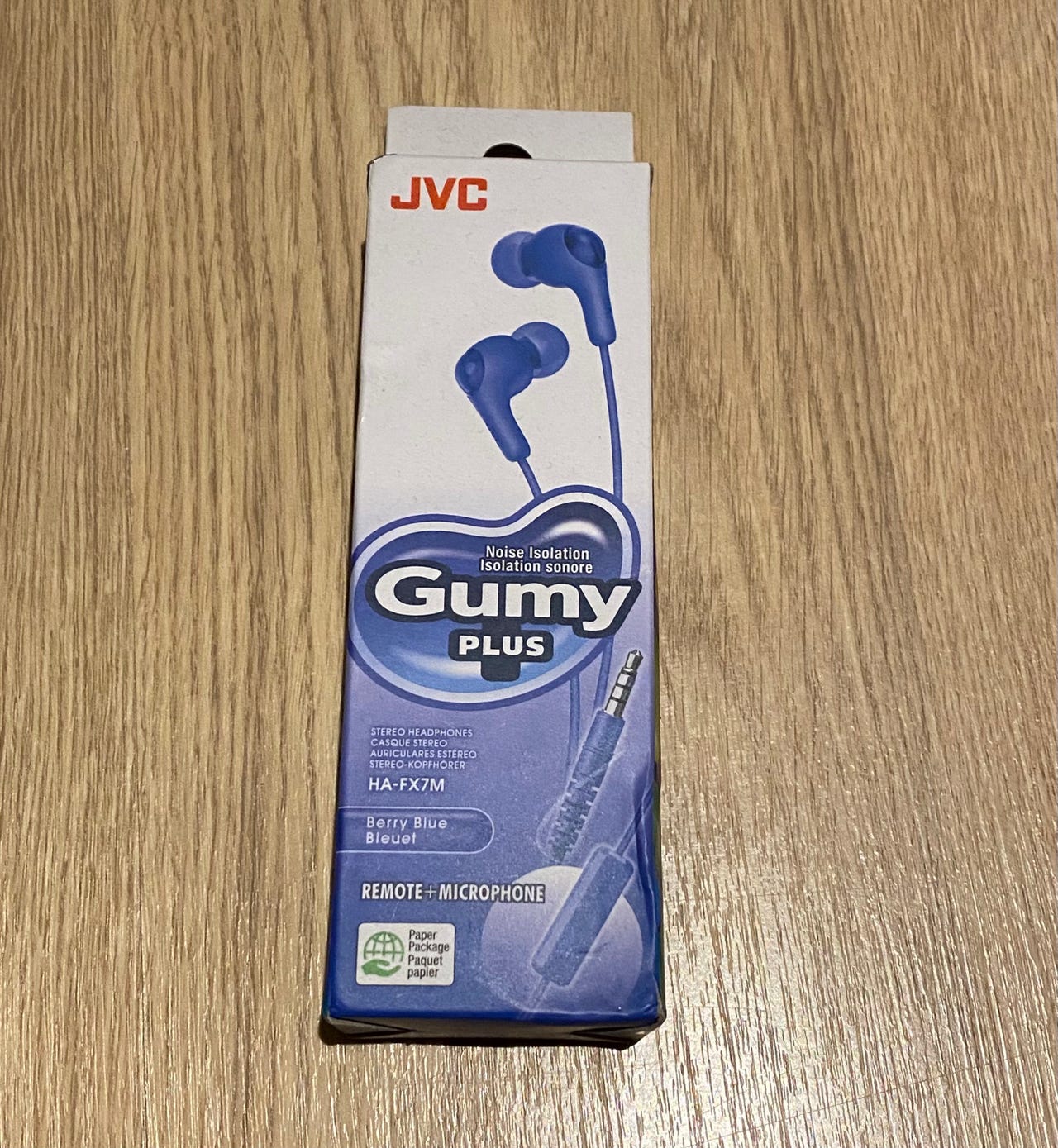 JVC Gumy Plus Earphones - Väri Berry Blue