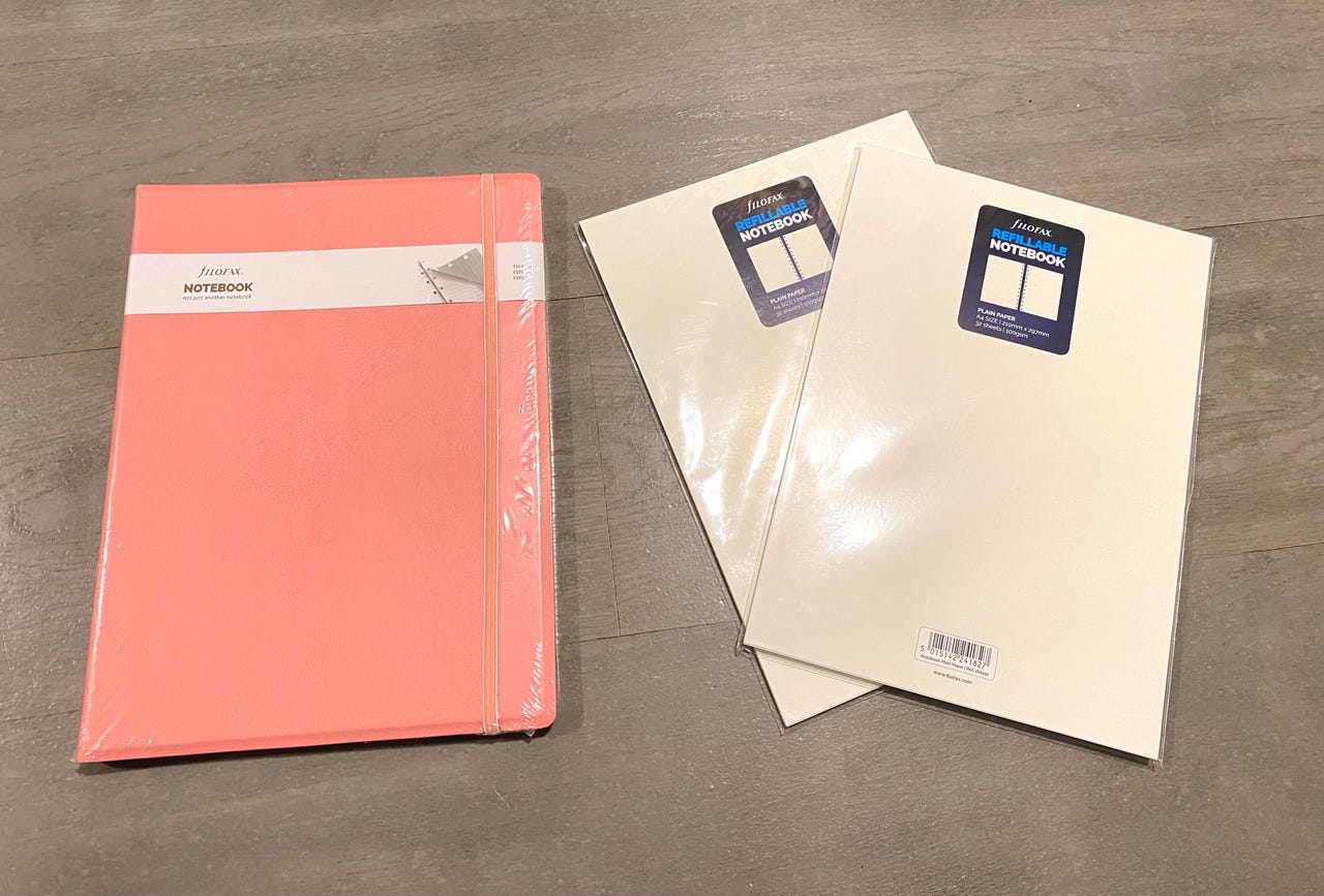 Uusi Filofax muistikirja Refillable Notebook A4