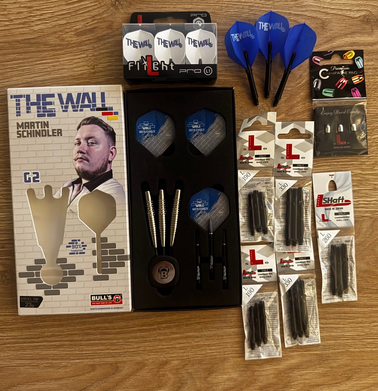 Martin schindler g2 darts tikat 23g + l style setti | Tori