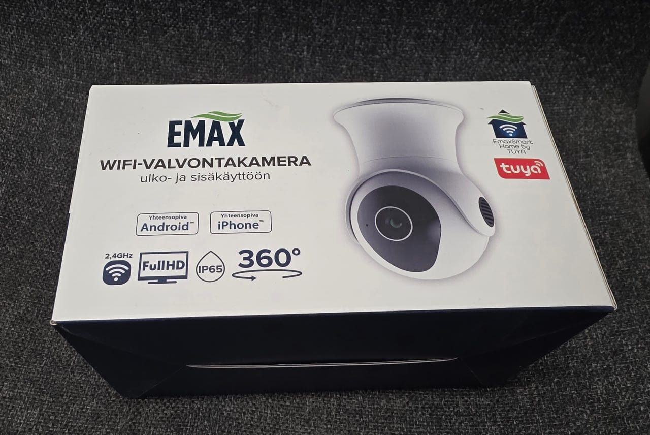 Emax Wifi Valvontakamera ulko- ja sisäkäyttöön 360 kääntyvä