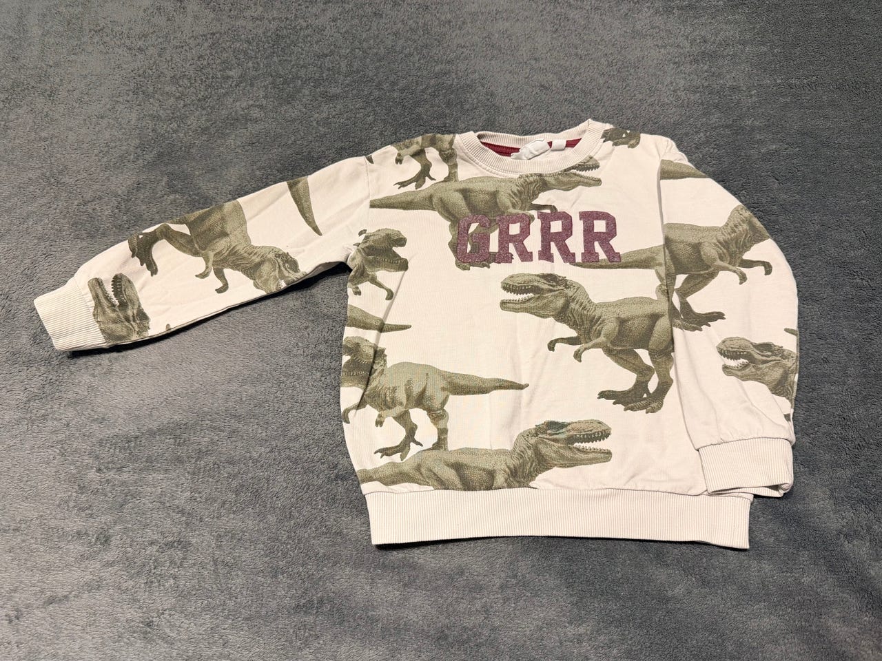 KappAhl lasten collegepaita dinosauruskuvio 98 cm puuvilla kirjav