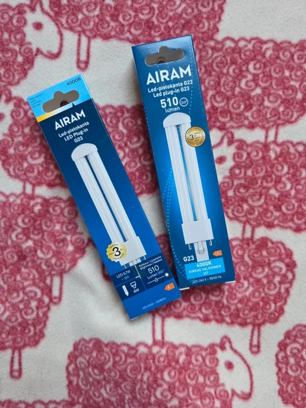 Airam Led-primeline G23 led-putkivalaisin 6 W 4000 K
