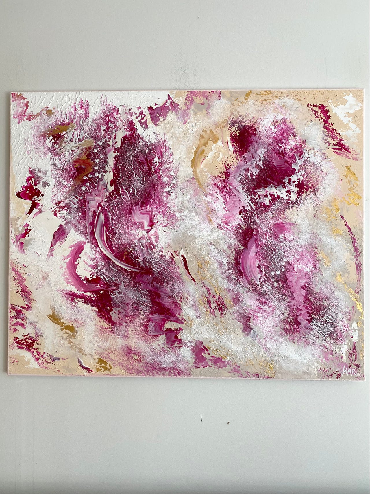 Abstrakti maalaus ”Bloom” 100 x 80