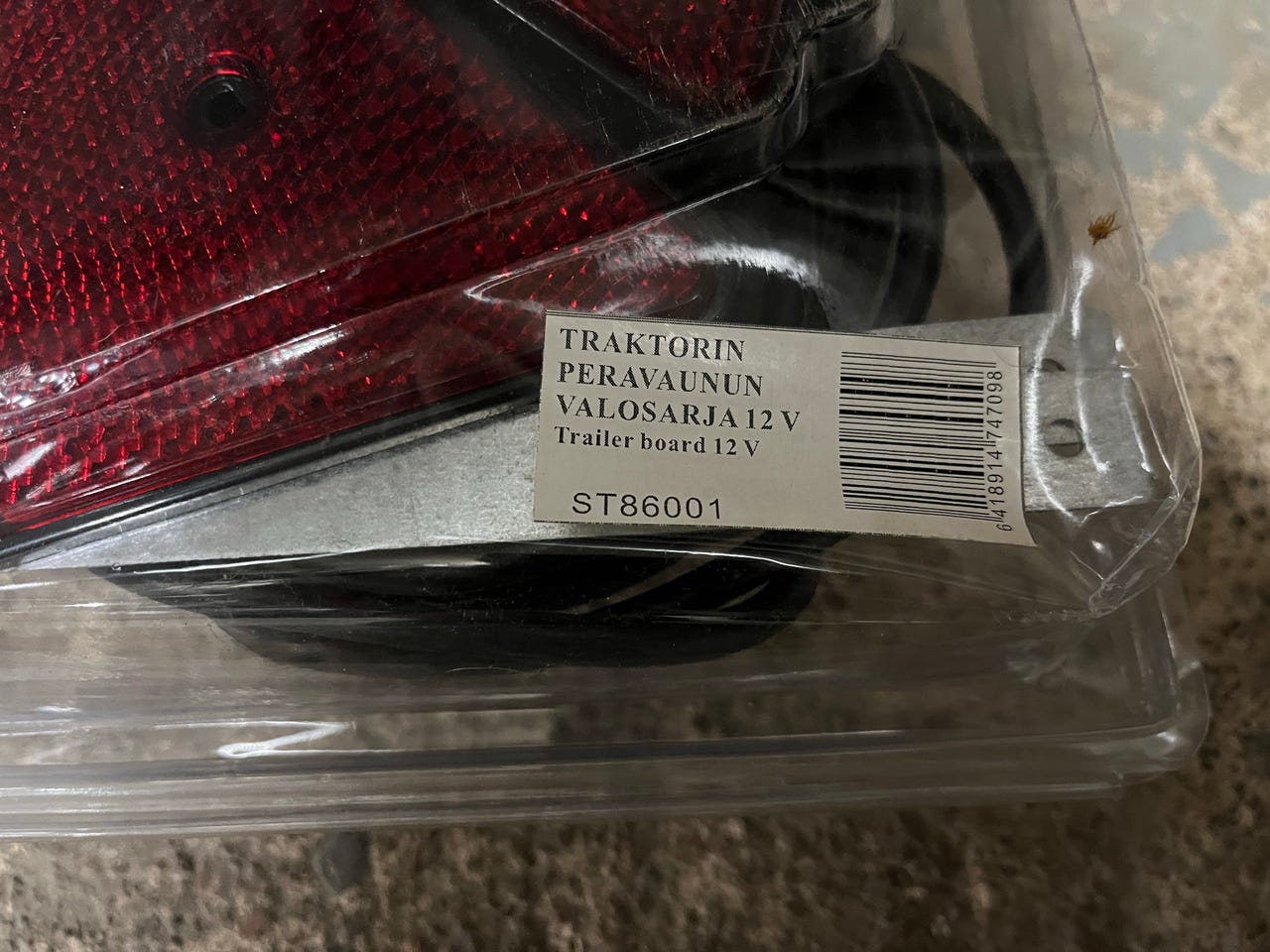 ST86001 traktorin perävaunun valosarja 12V