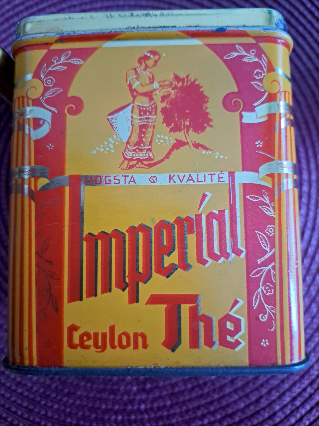 Vanha Imperial Ceylon teepurkki.  3 e