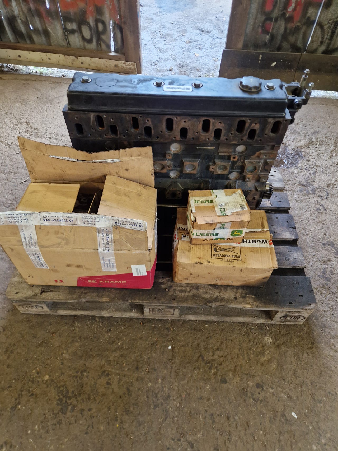 Perkins 6.syl 1006.60T moottori (kunnostettavaksi)