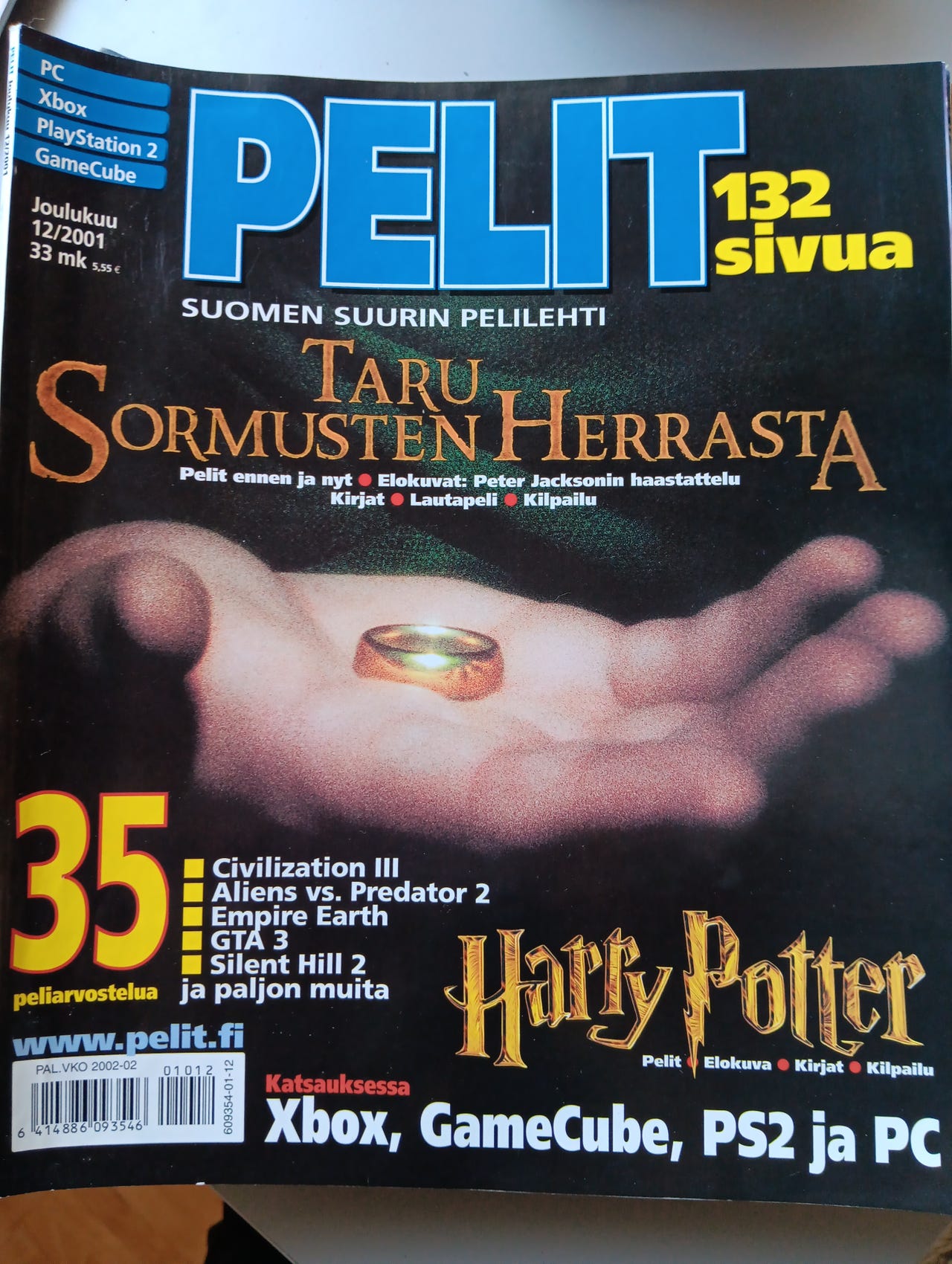 Peli- lehdet vuosikerta 2001 (4. puuttuu)