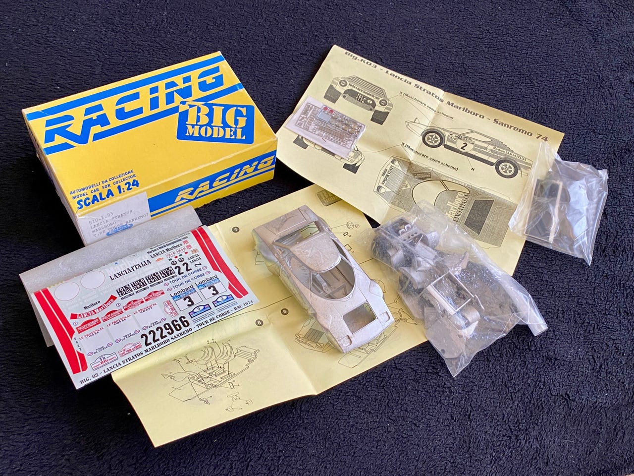 Lancia Stratos Marlboro 1974 Racing43 (Big Model) 1/24 rakennussa