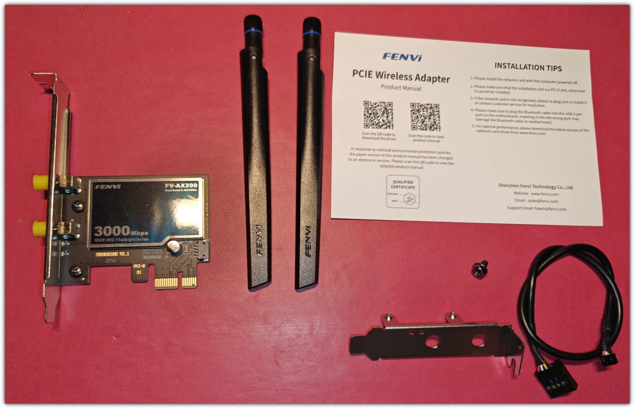 Intel AX200 PCIe Wi-Fi 6 & Bluetooth 5.0 -laajennuskortti emolevy