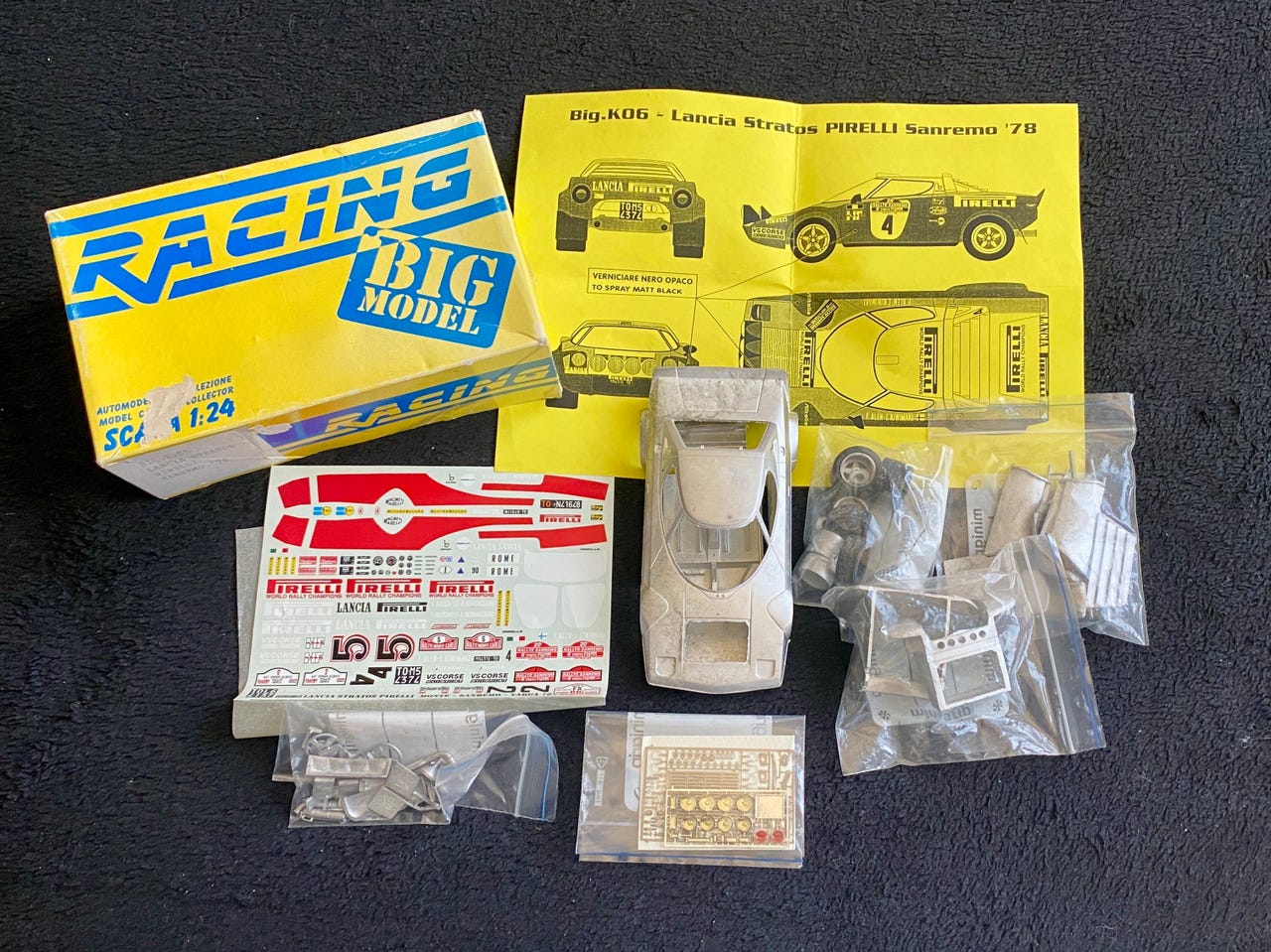 Lancia Stratos Pirelli Racing43 (Big Model) 1/24 rakennussarja