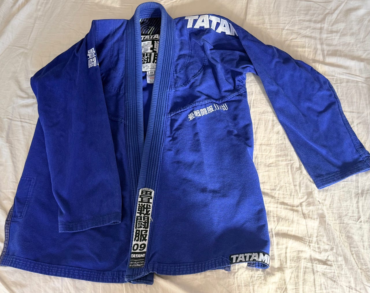 Tatami jiu-jitsu sininen puku koko A2