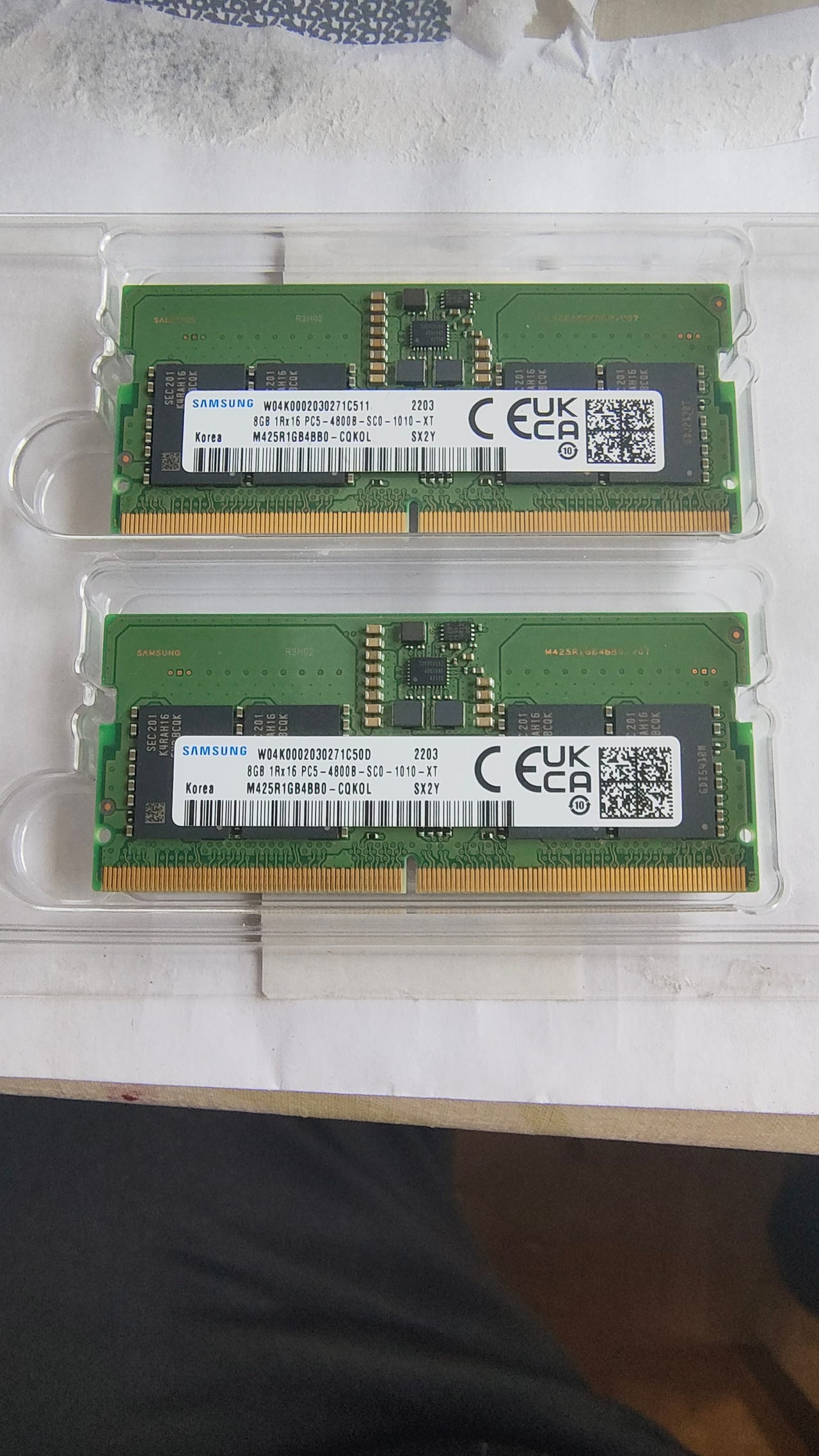 Samsung 16 GB (2x8GB) DDR5 4800 SODIMM | Tori