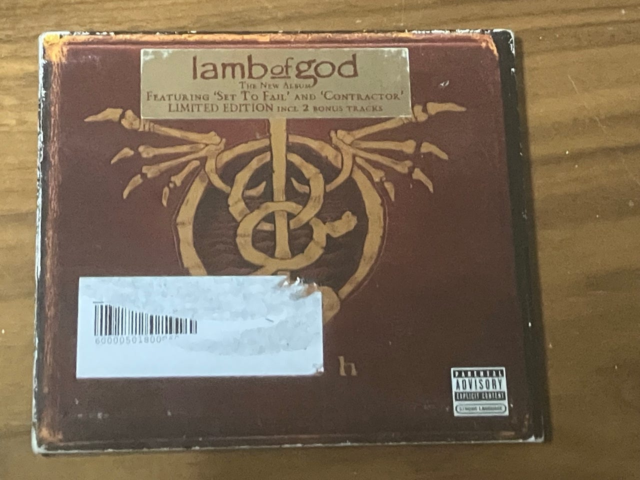 Lamb of God cd-levy