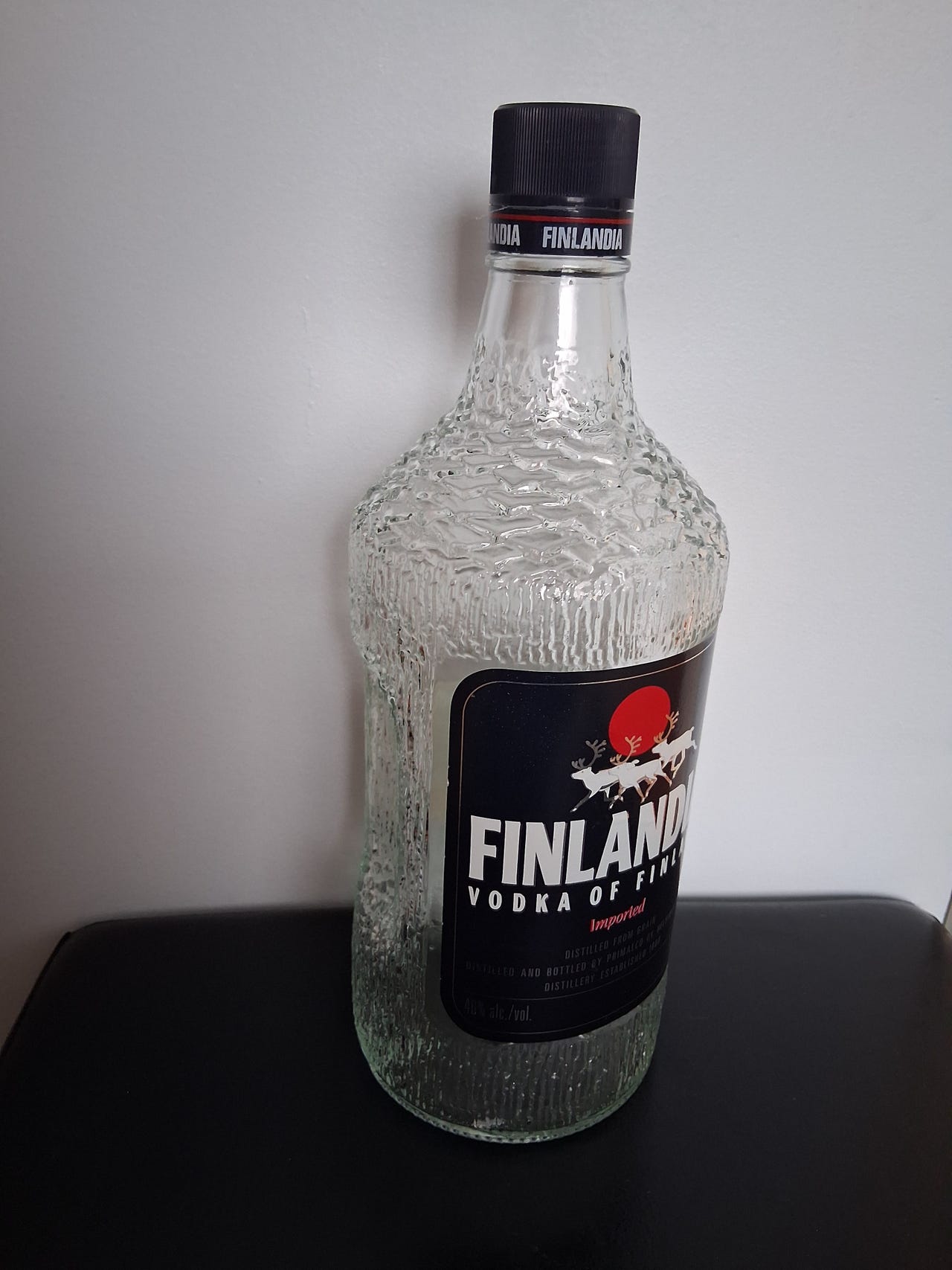 Vintage Tapio Wirkkalan Finlandia vodka pullo | Tori
